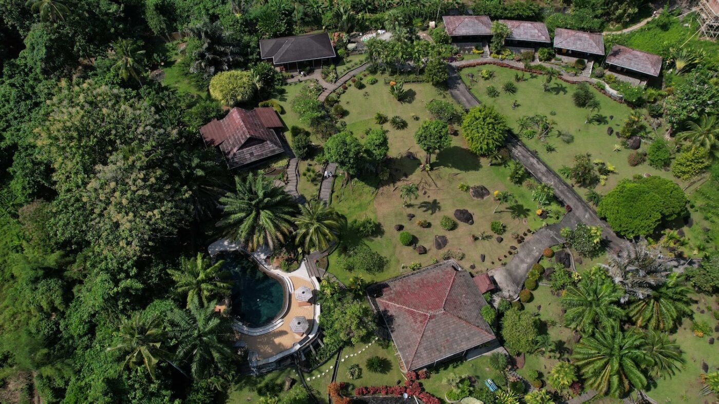 Lumbalumba Resort Manado drone picture